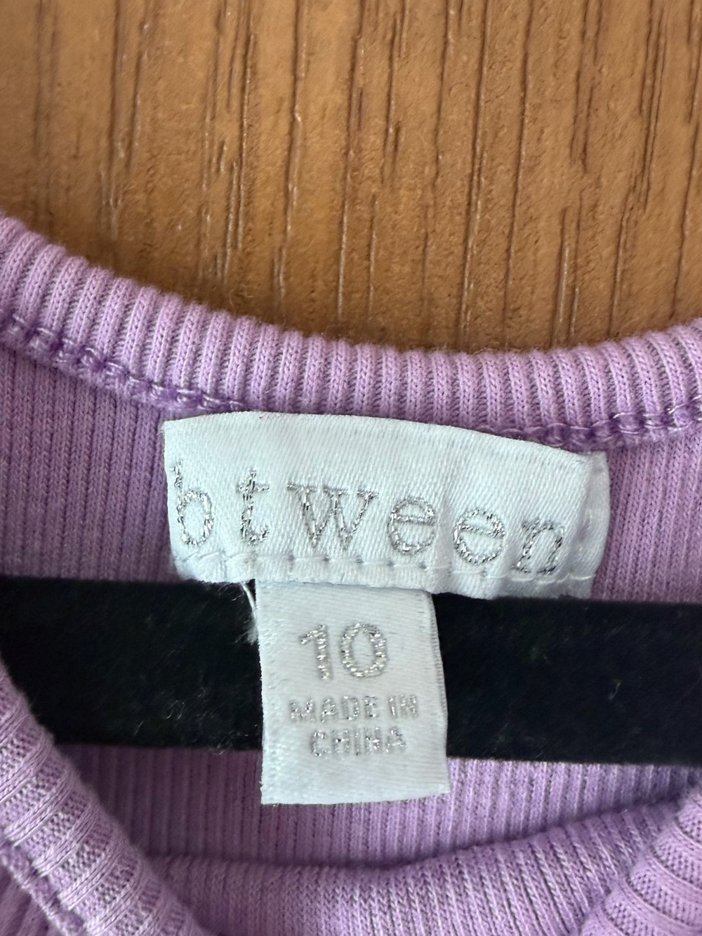 btween Lavender Ribbed Tank Romper with Drawstring - Picture 2 of 3